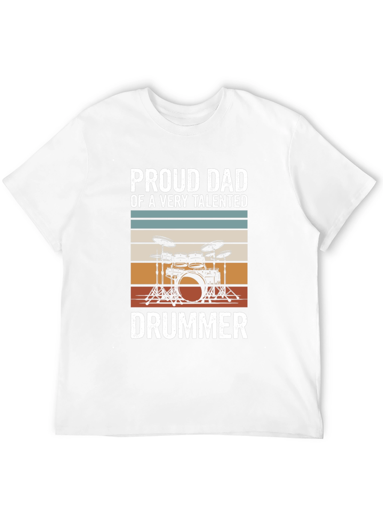 Proud Dad Drummer T-Shirt - Musical Parent Tee