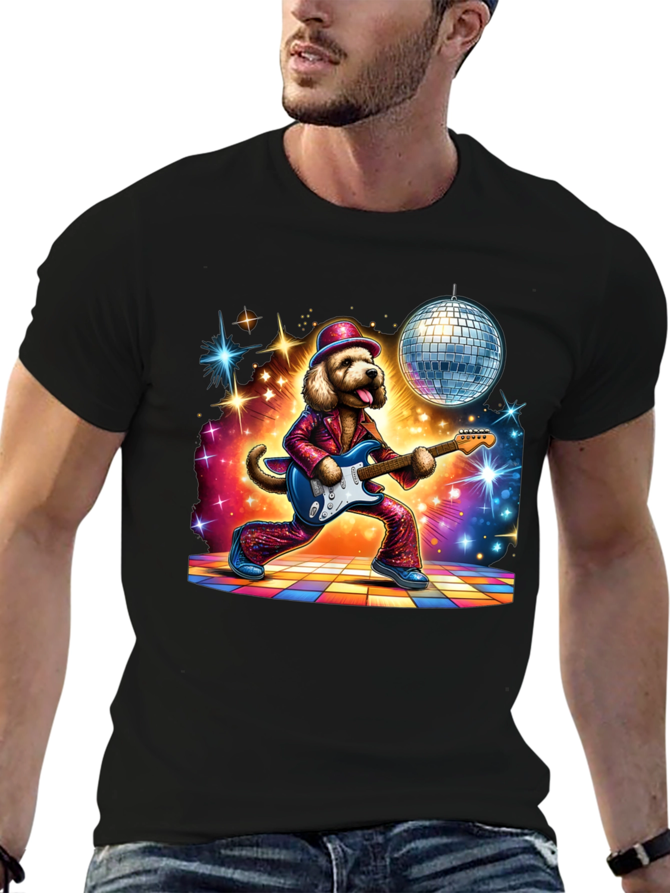 Disco Dog Graphic Tee
