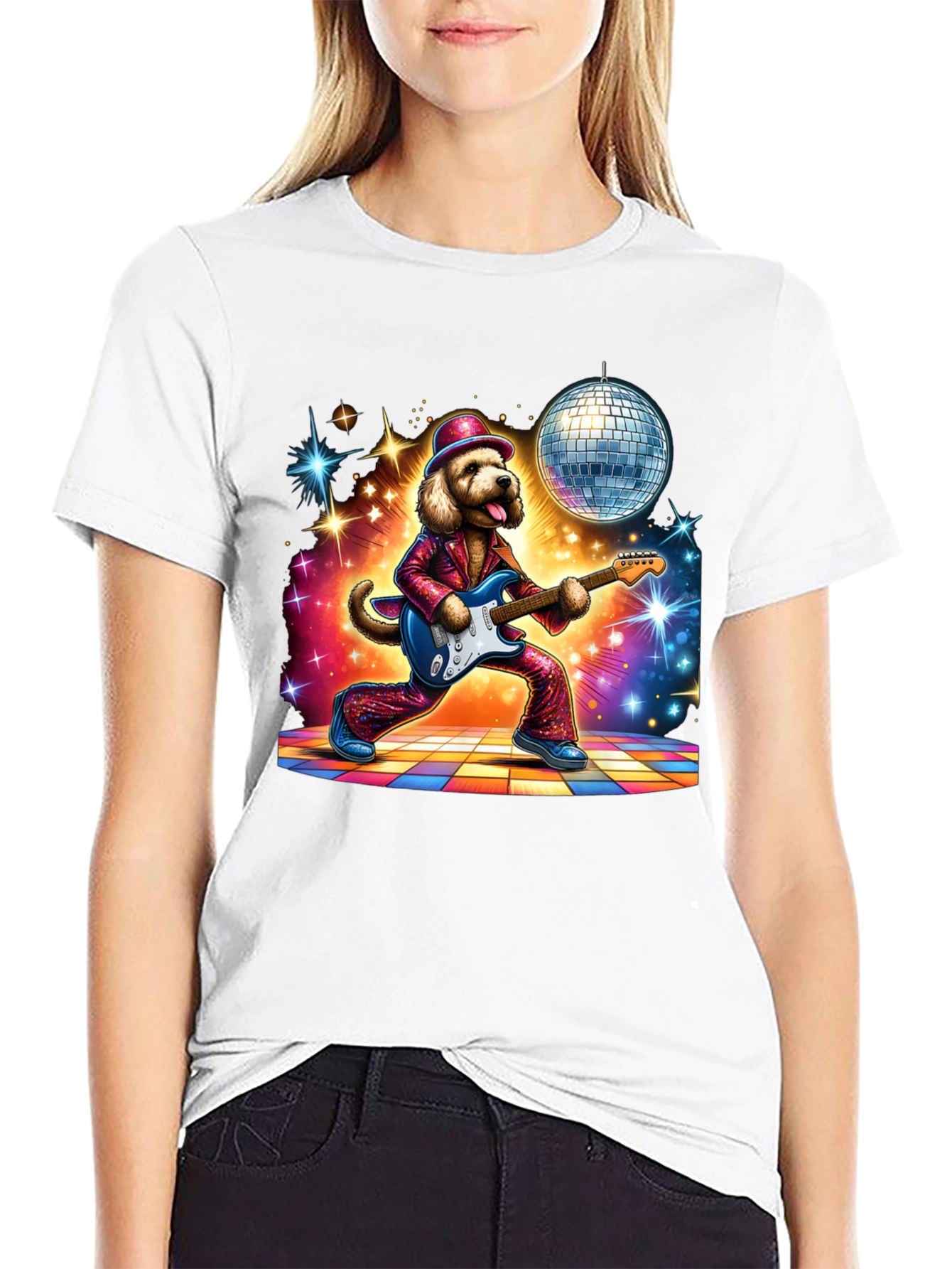 Disco Dog Graphic Tee
