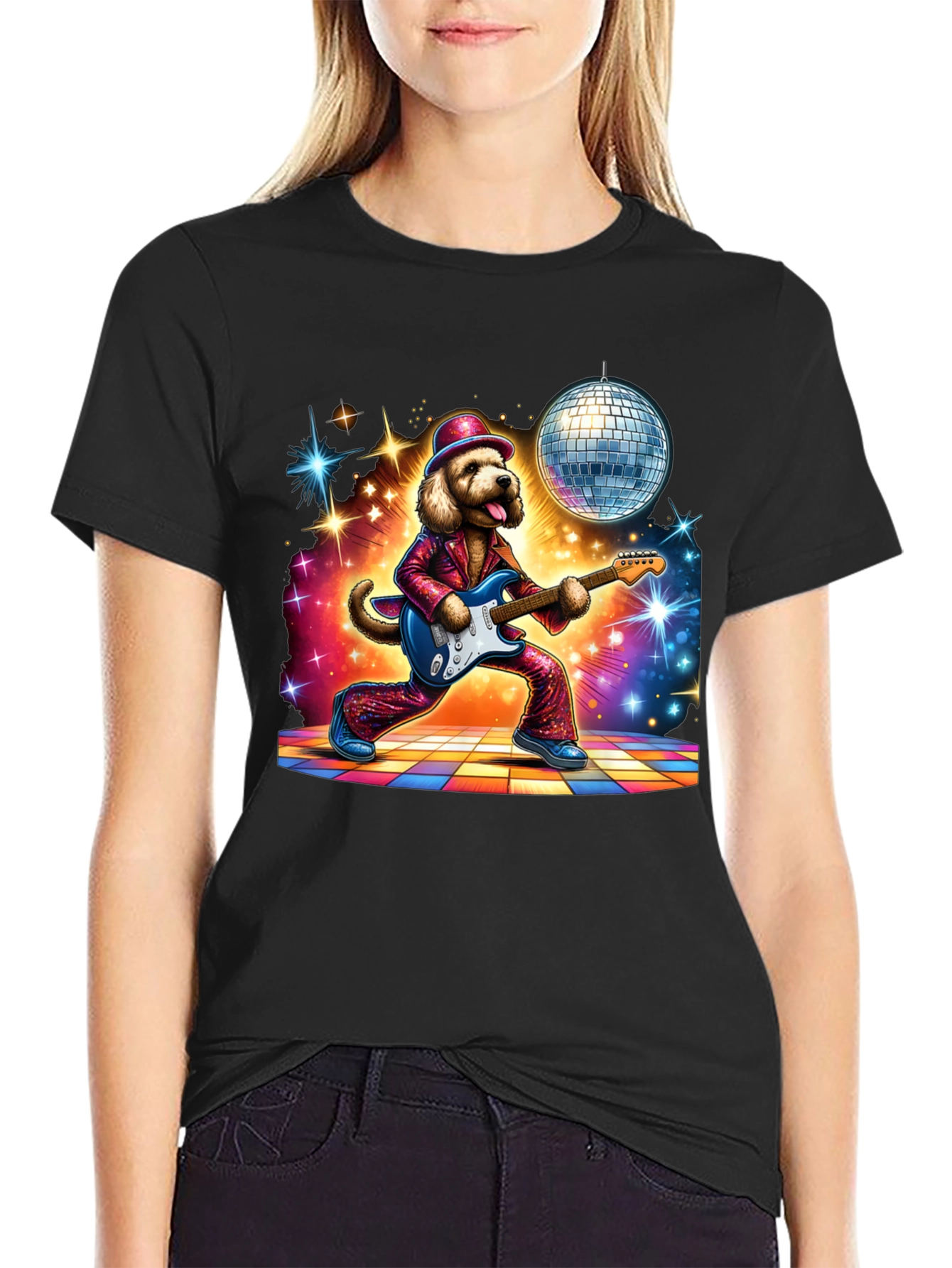 Disco Dog Graphic Tee