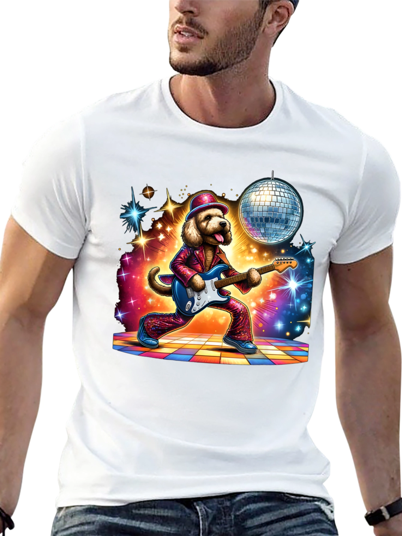 Disco Dog Graphic Tee
