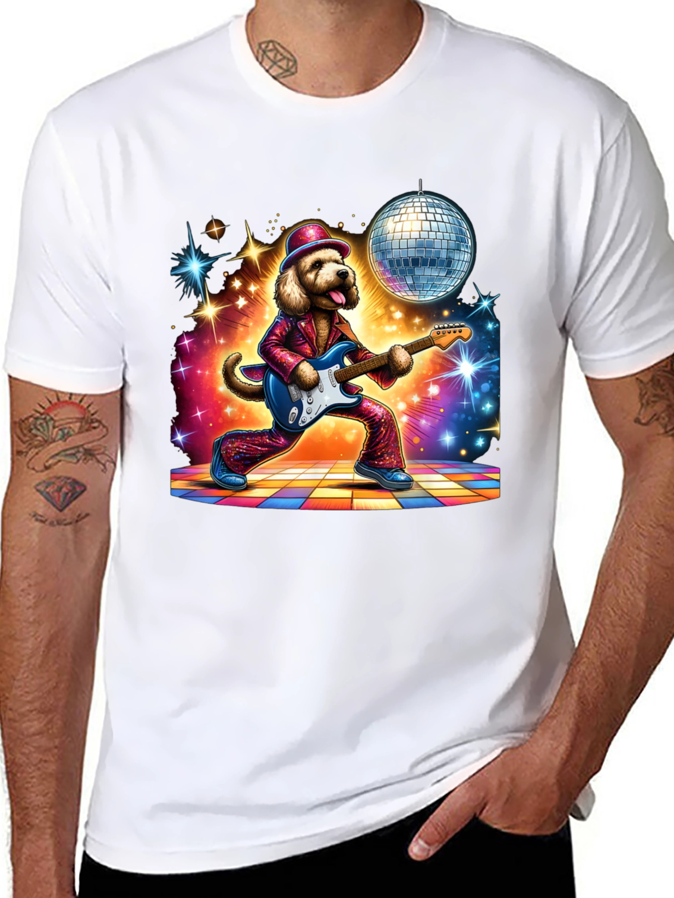 Disco Dog Graphic Tee