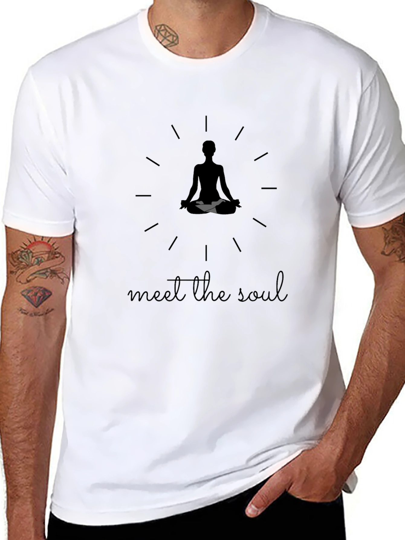 Meditate Your Soul T-Shirt - Black