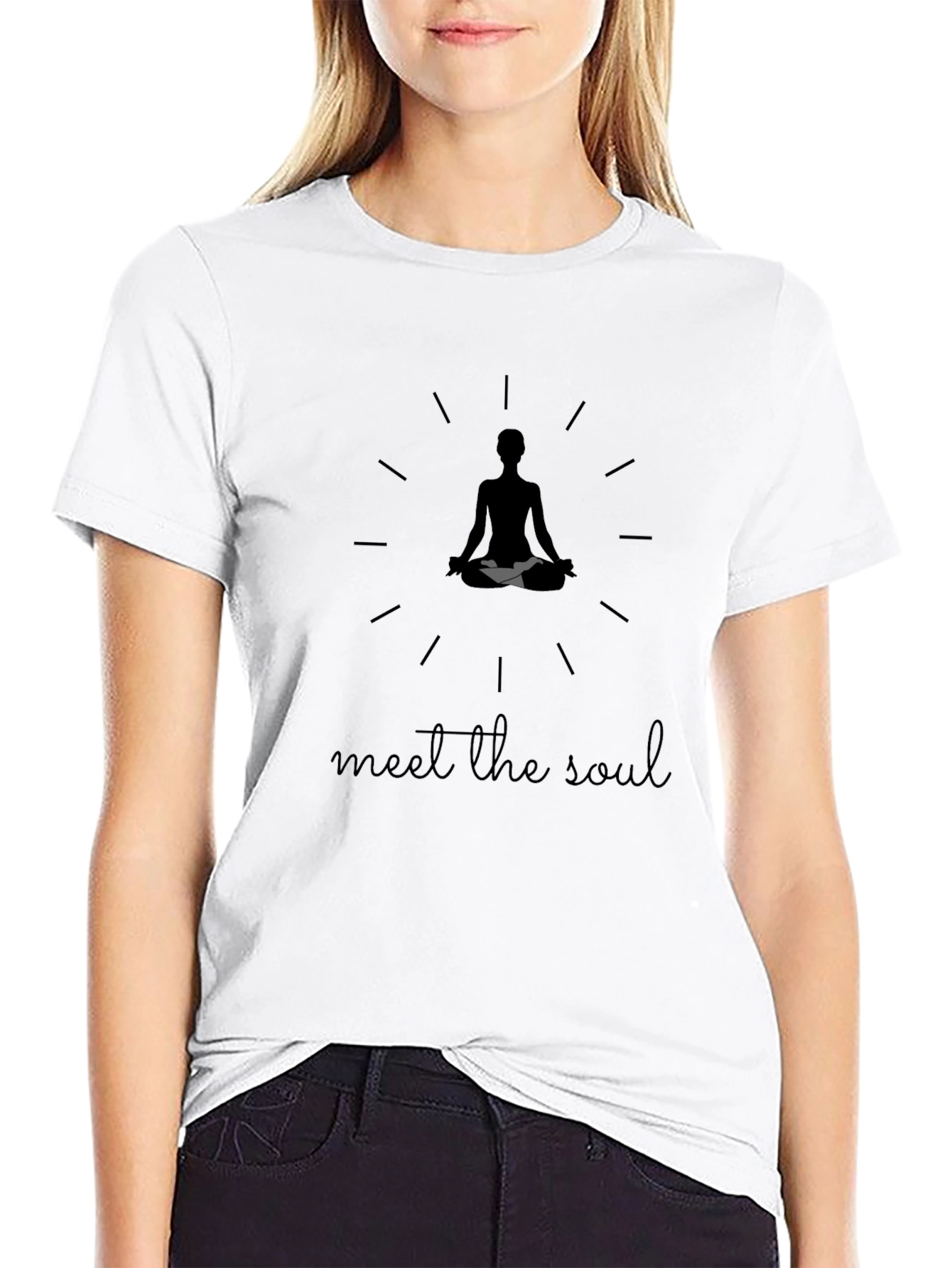 Meditate Your Soul T-Shirt - Black