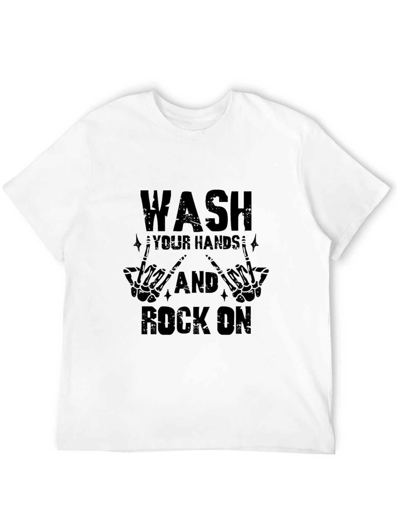 Wash Your Hands and Rock On Graphic Tee