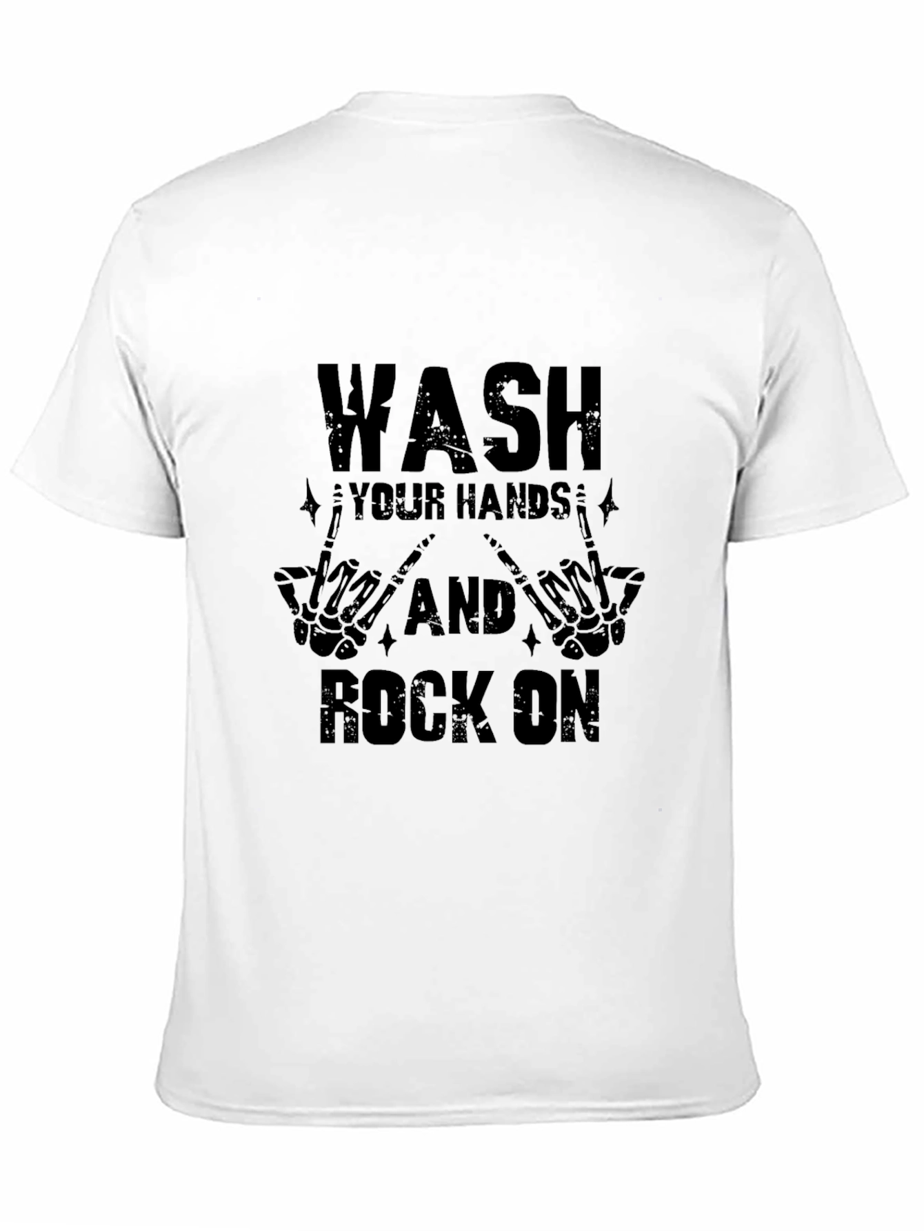 Wash Your Hands and Rock On Graphic Tee