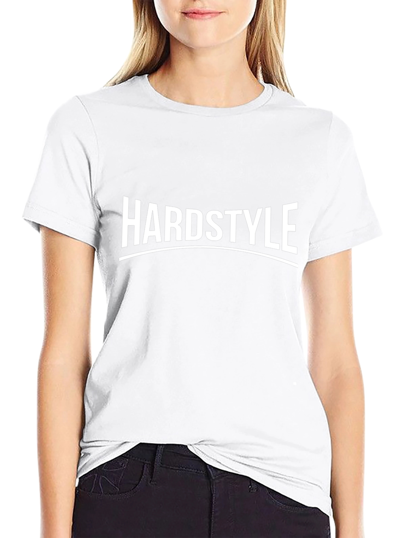 Hardstyle Graphic Tee - Black Cotton T-Shirt