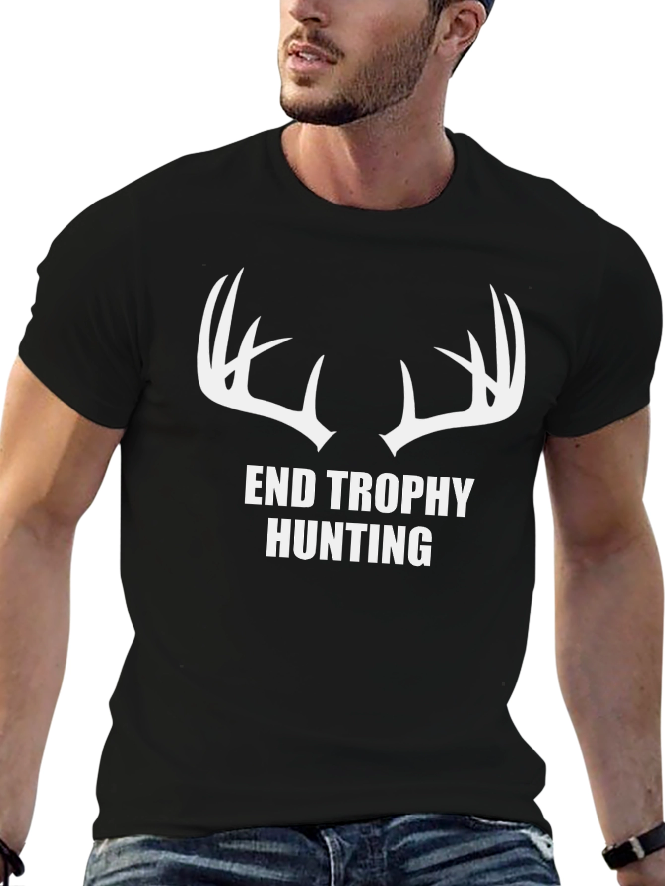 End Trophy Hunting Graphic Tee
