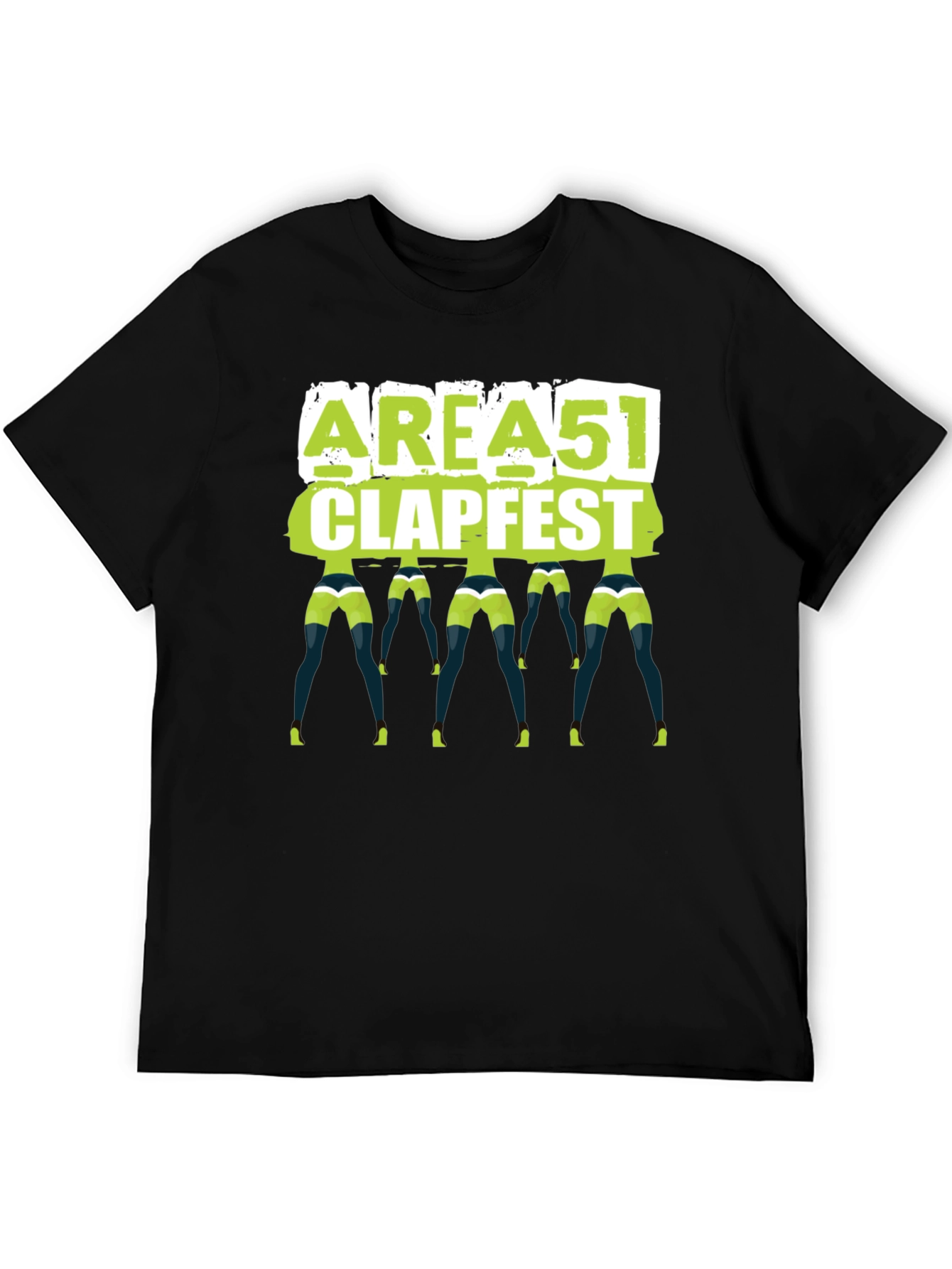 Area 51 Clapfest T-Shirt Funny Alien Rave Tee