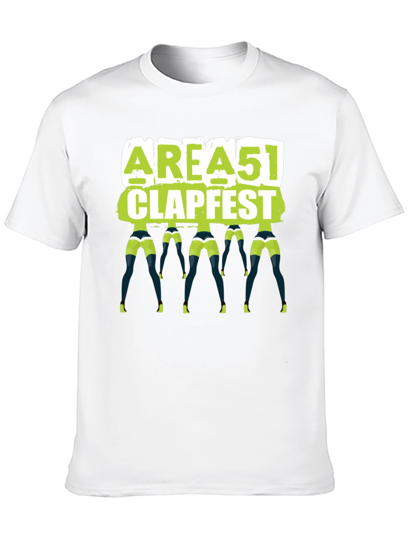 Area 51 Clapfest T-Shirt Funny Alien Rave Tee