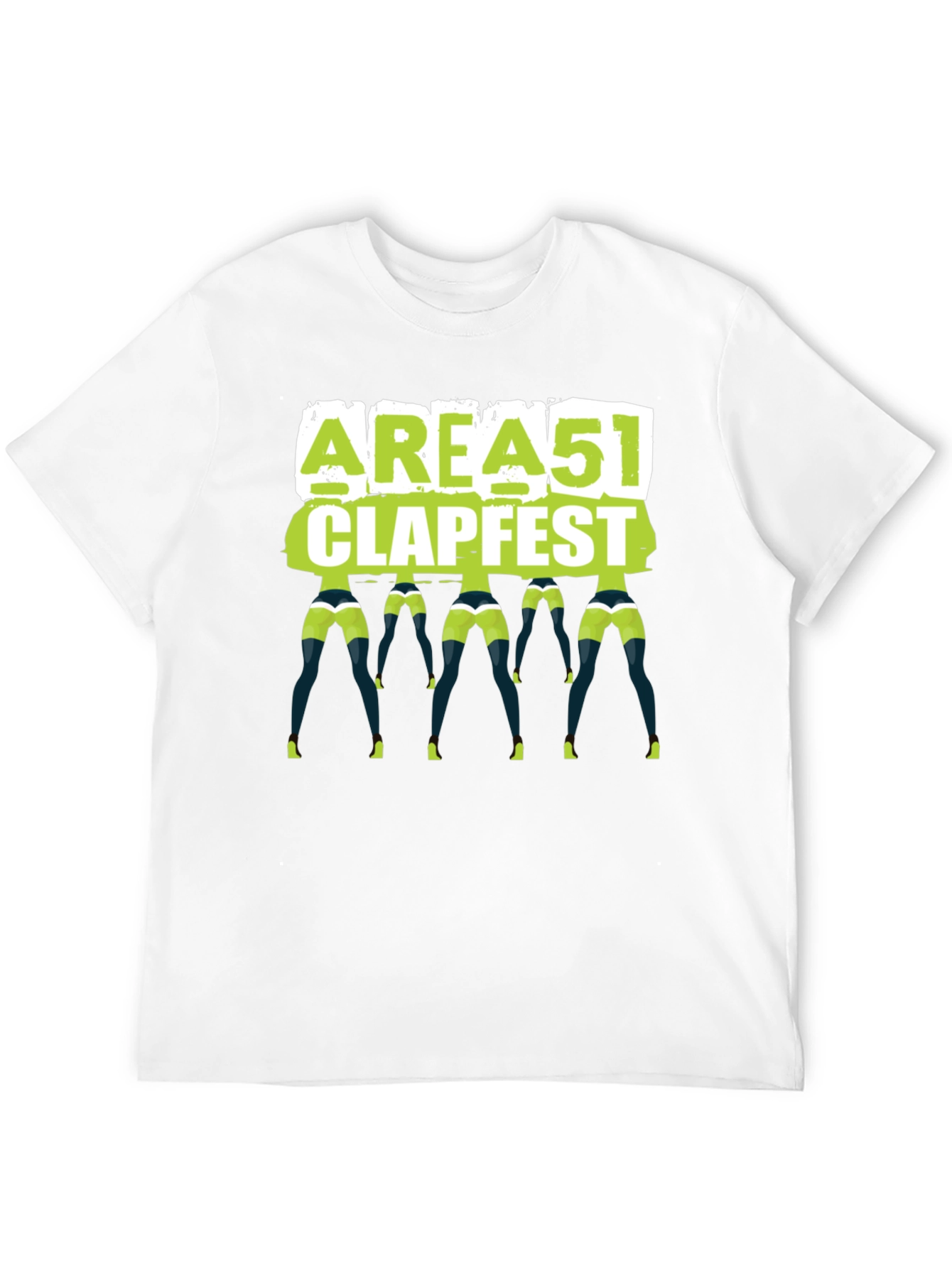Area 51 Clapfest T-Shirt Funny Alien Rave Tee