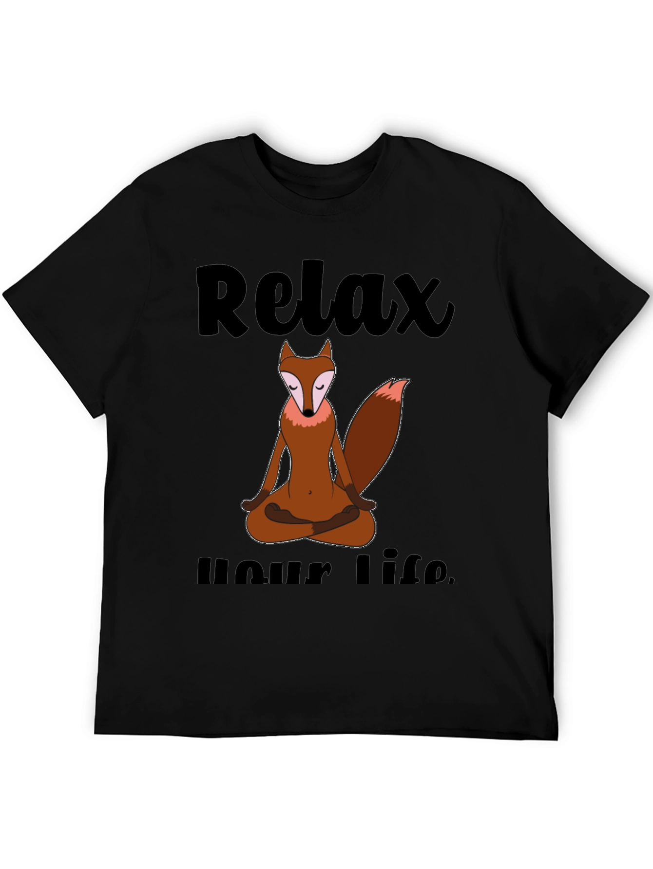 Relax Your Life Meditation Fox T-Shirt