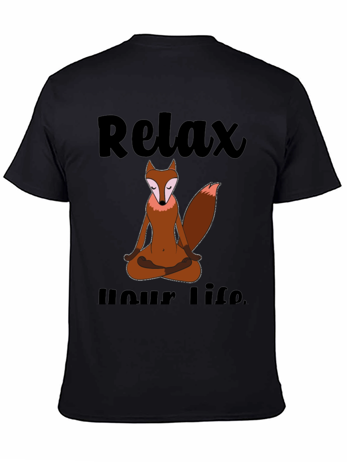 Relax Your Life Meditation Fox T-Shirt