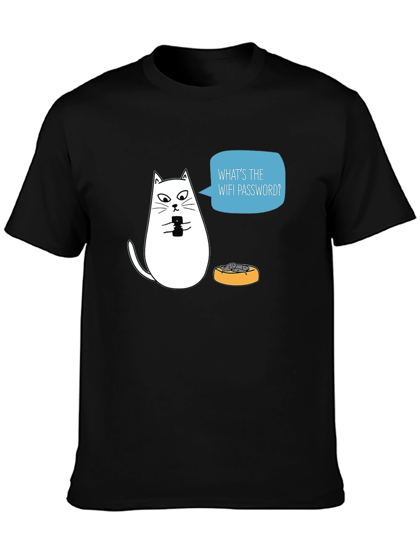 Funny Cat WiFi Password T-Shirt