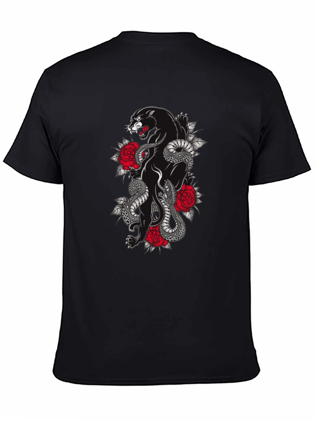 Panther & Snake Graphic T-Shirt