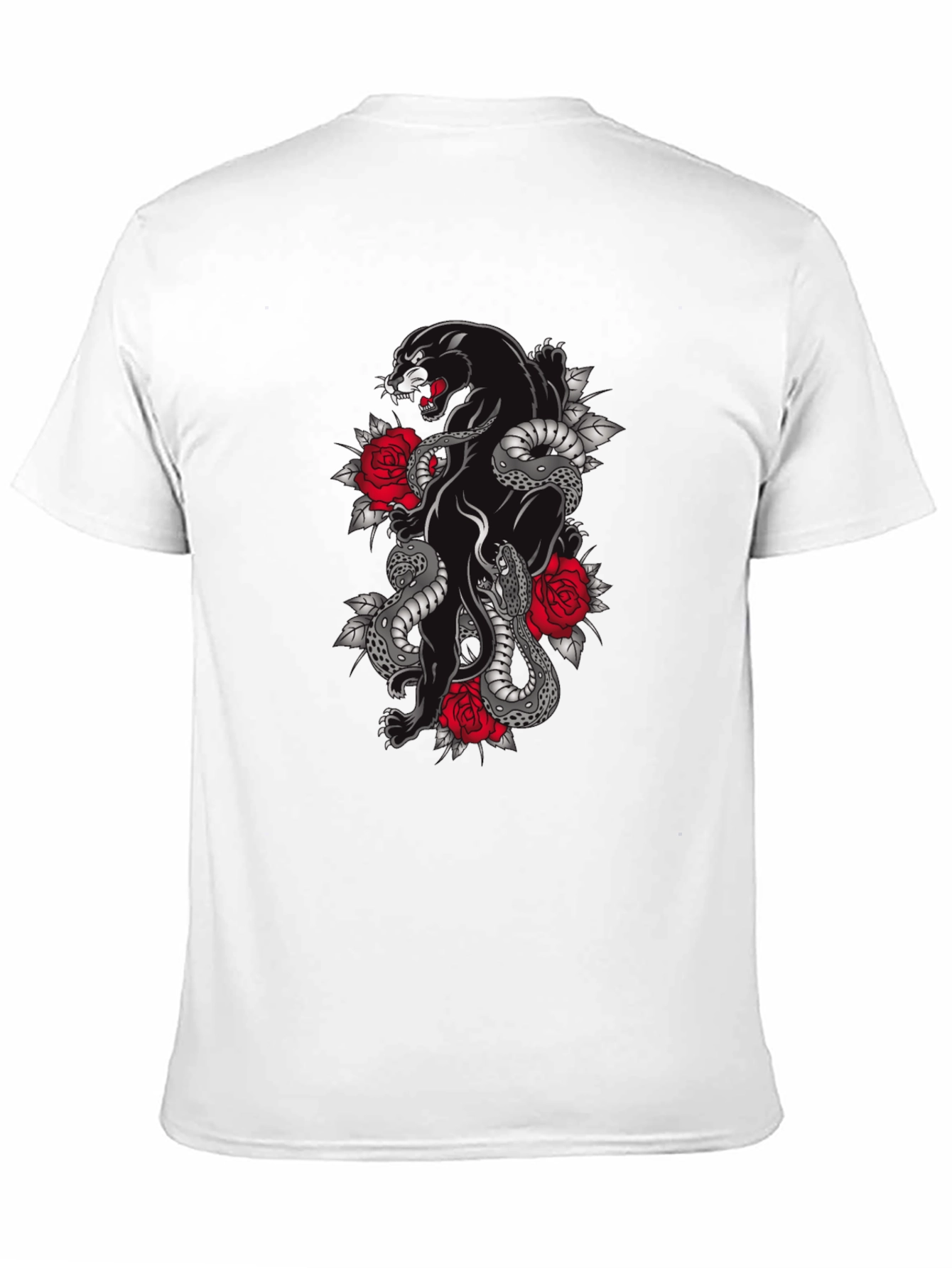 Panther & Snake Graphic T-Shirt