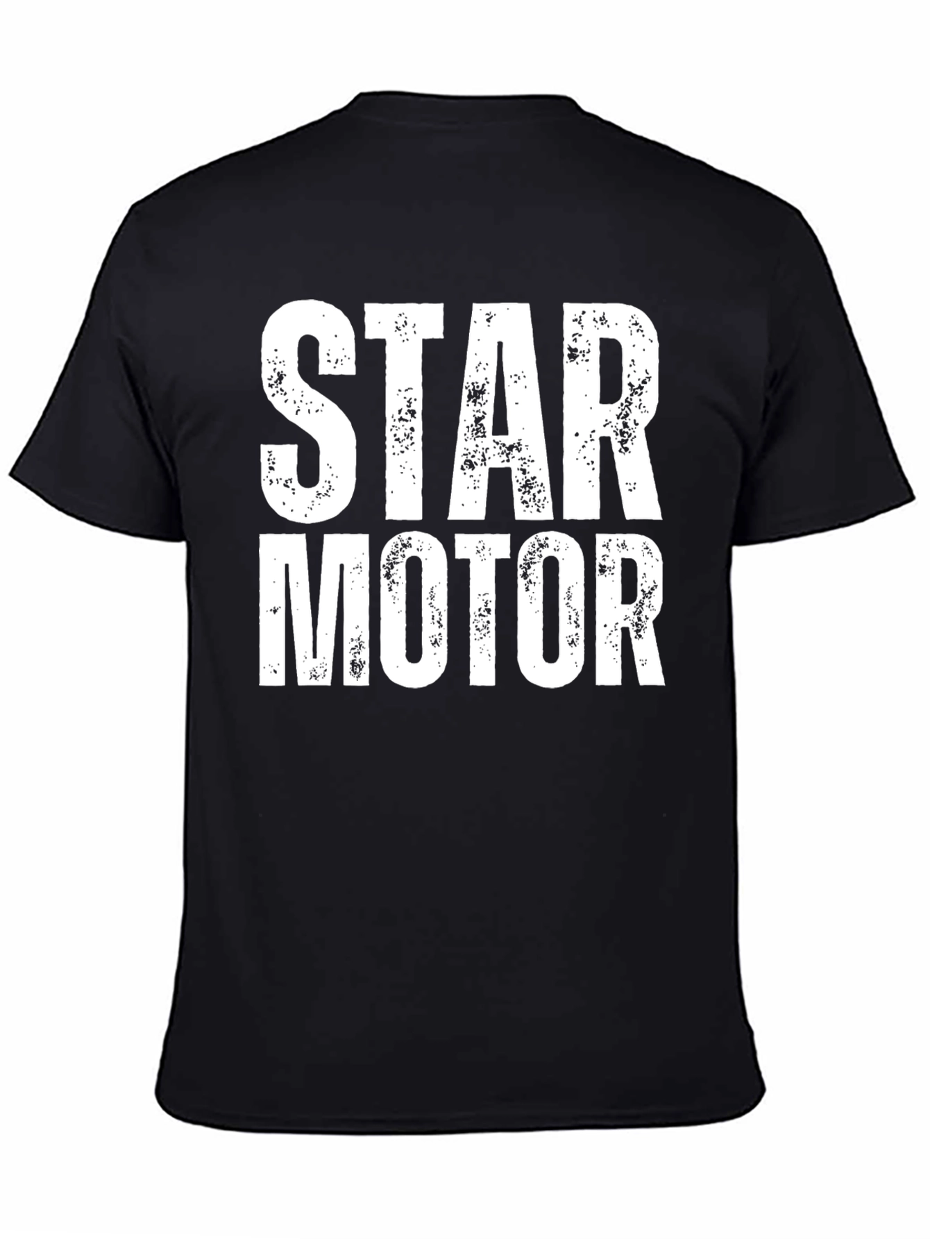 Star Motor Graphic T-Shirt - Stylish Black Tee