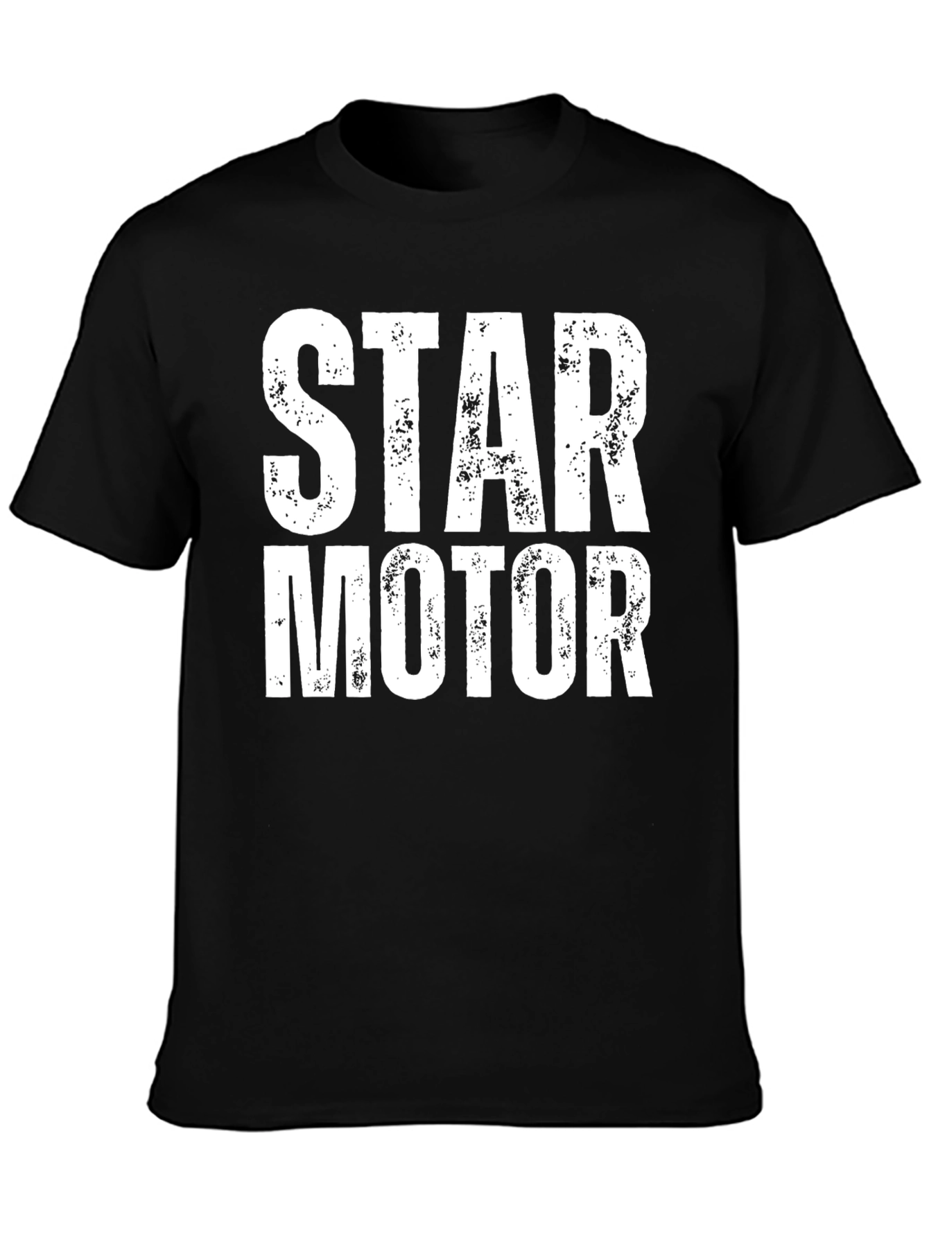 Star Motor Graphic T-Shirt - Stylish Black Tee