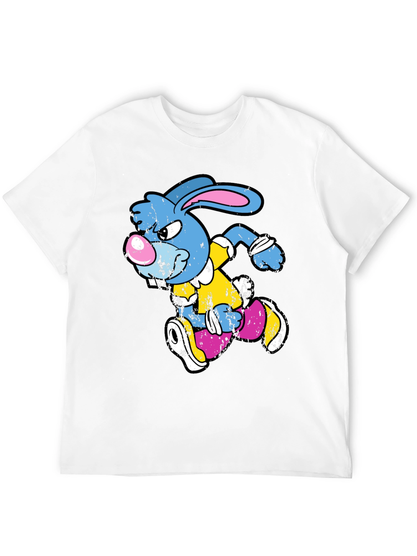 Running Rabbit Graphic T-Shirt - Black Cotton Tee