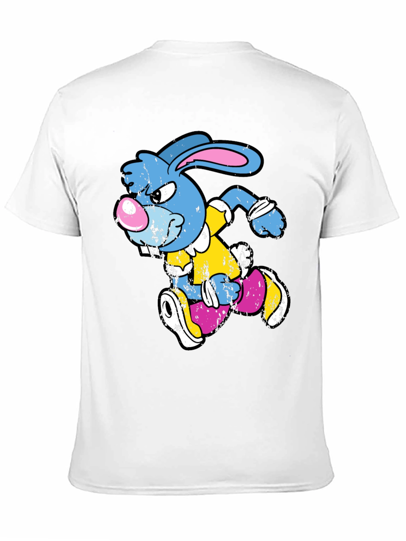 Running Rabbit Graphic T-Shirt - Black Cotton Tee
