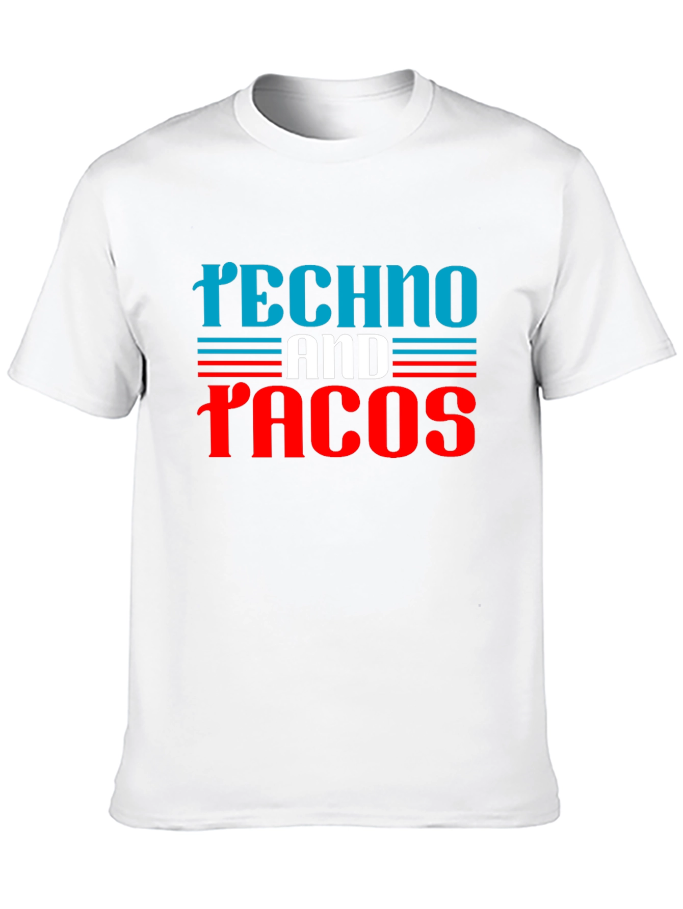 Techno and Tacos Graphic Tee - Black