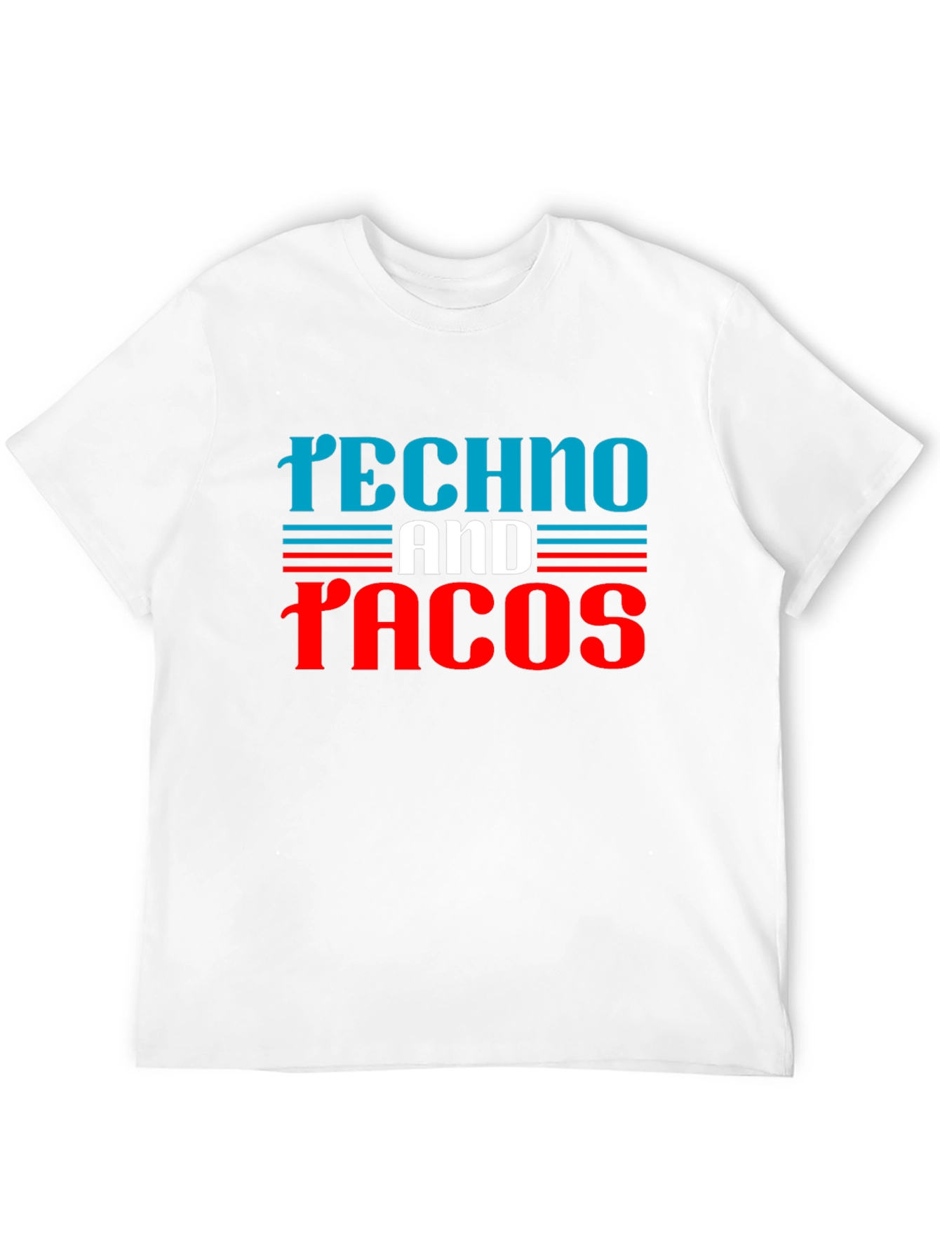 Techno and Tacos Graphic Tee - Black