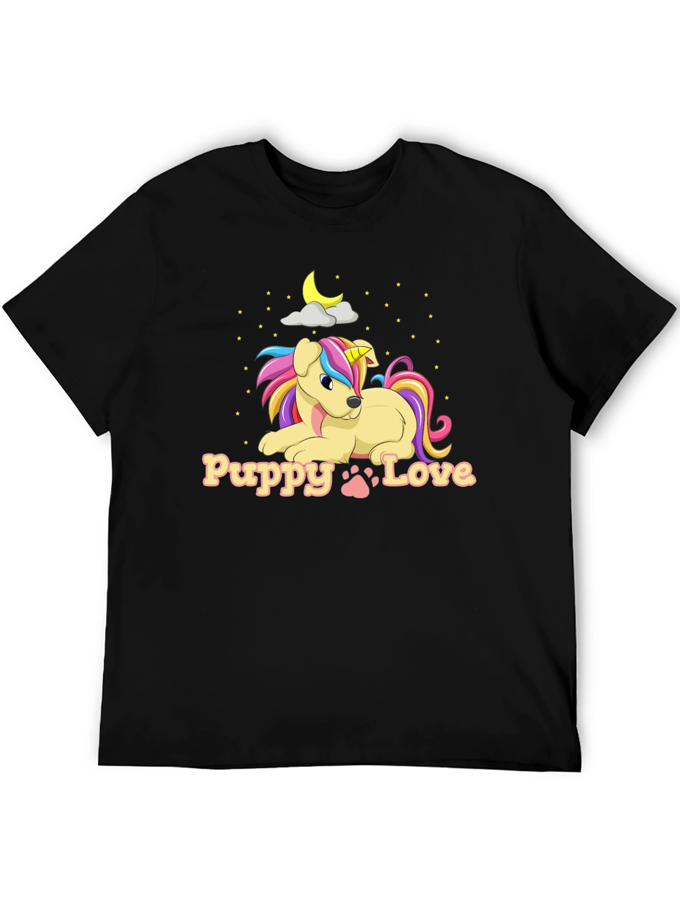 Puppy Love Unicorn Dog Graphic T-Shirt
