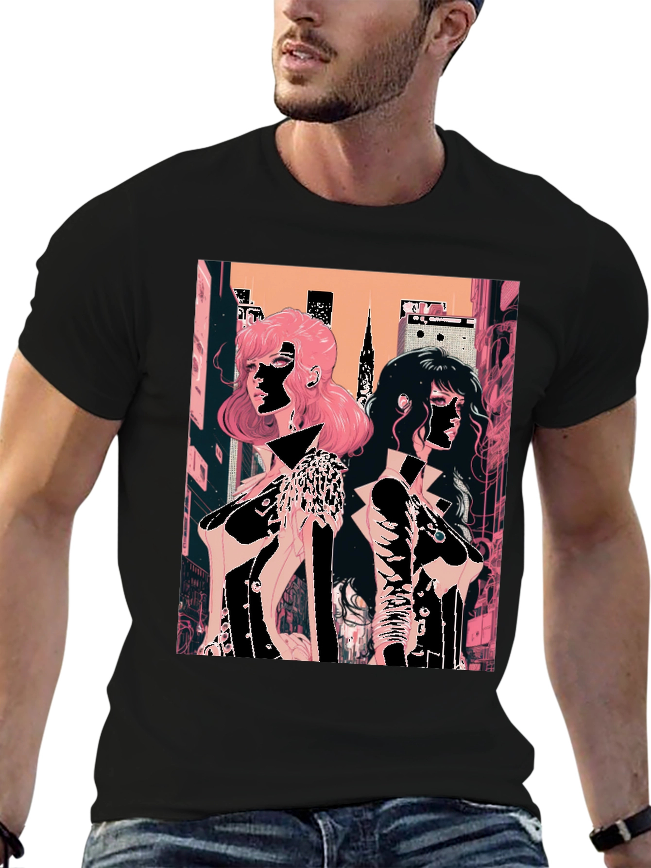 Anime Style Graphic Tee - Stylish Fashion T-Shirt