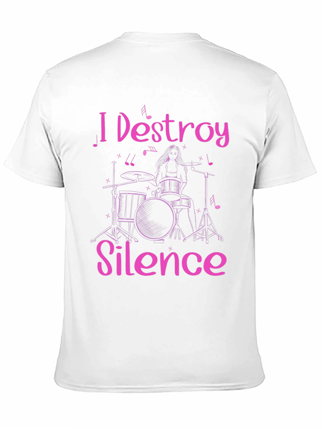 I Destroy Silence Drummer Graphic Tee