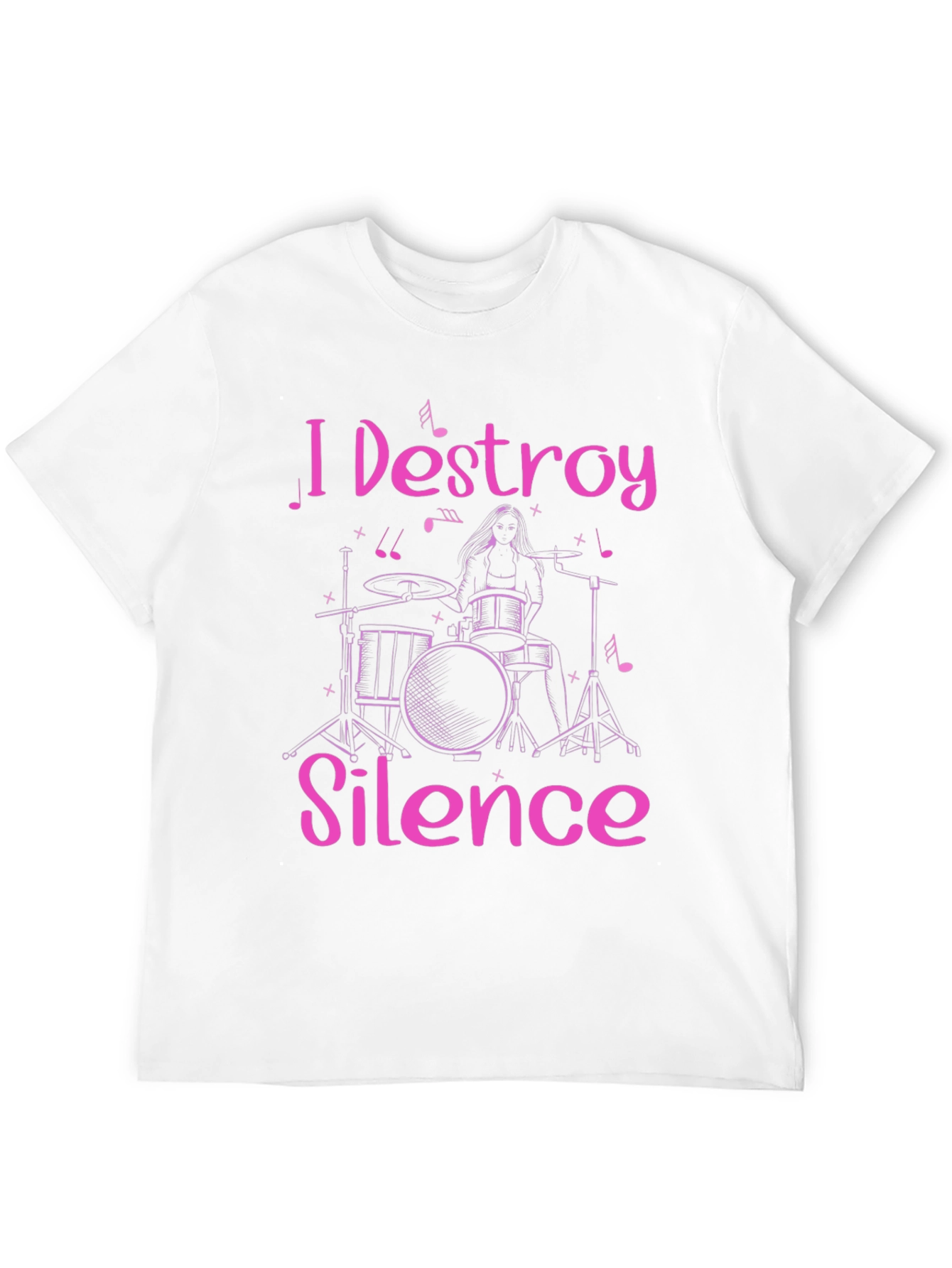 I Destroy Silence Drummer Graphic Tee