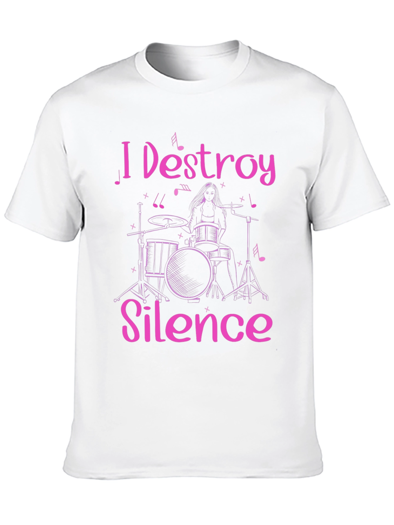 I Destroy Silence Drummer Graphic Tee