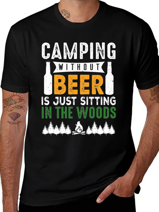 Camping Without Beer Graphic T-Shirt