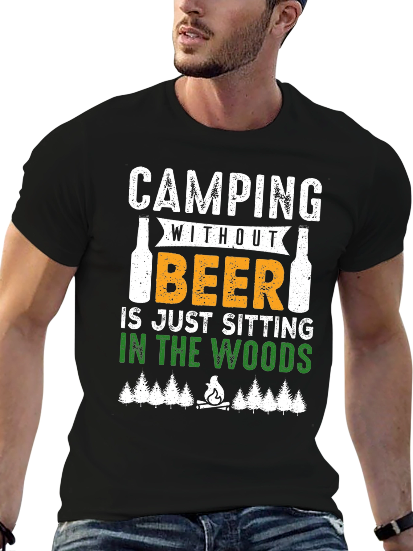 Camping Without Beer Graphic T-Shirt