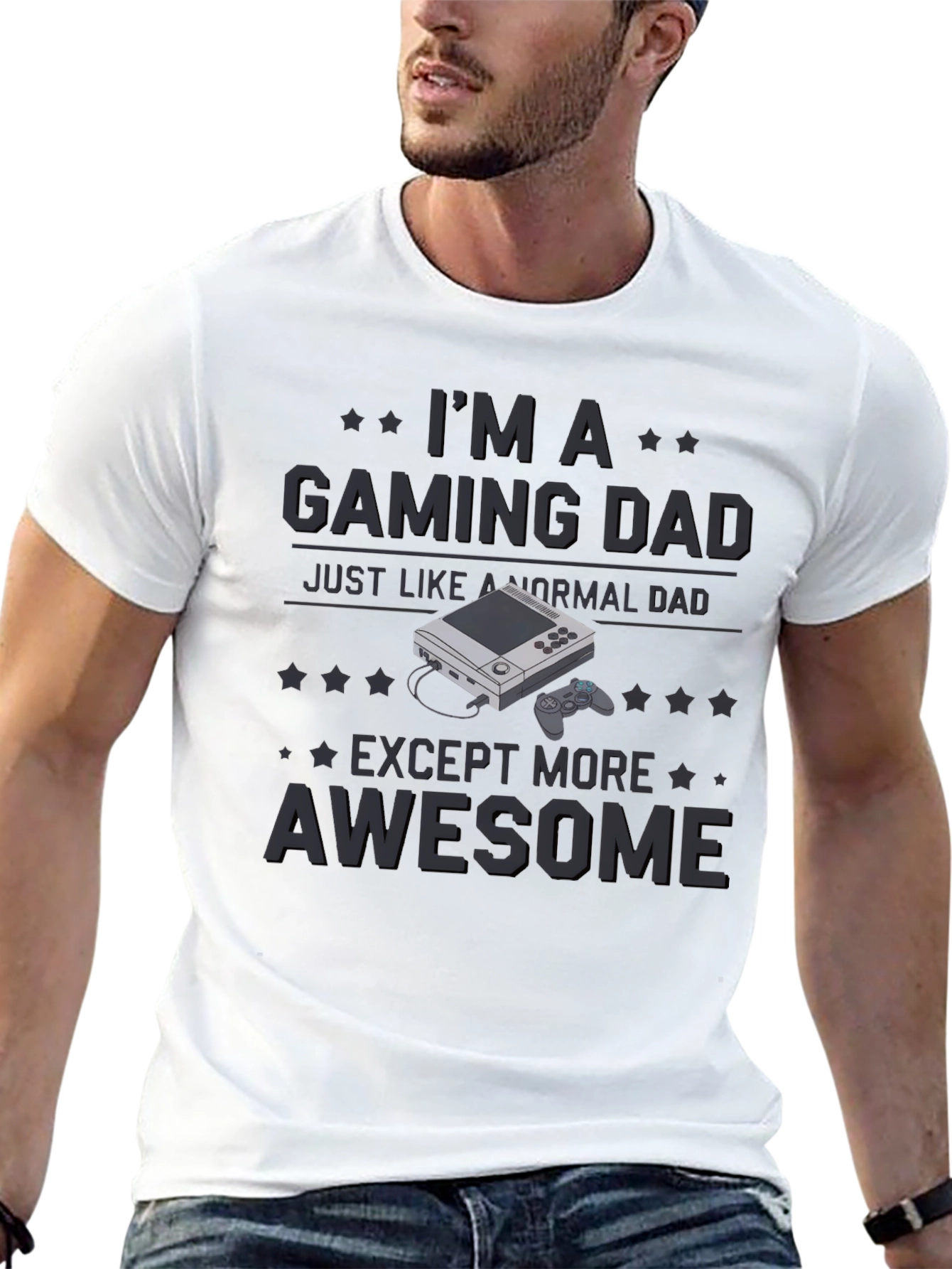 Gaming Dad T-Shirt - Awesome Gamer Dad Gift