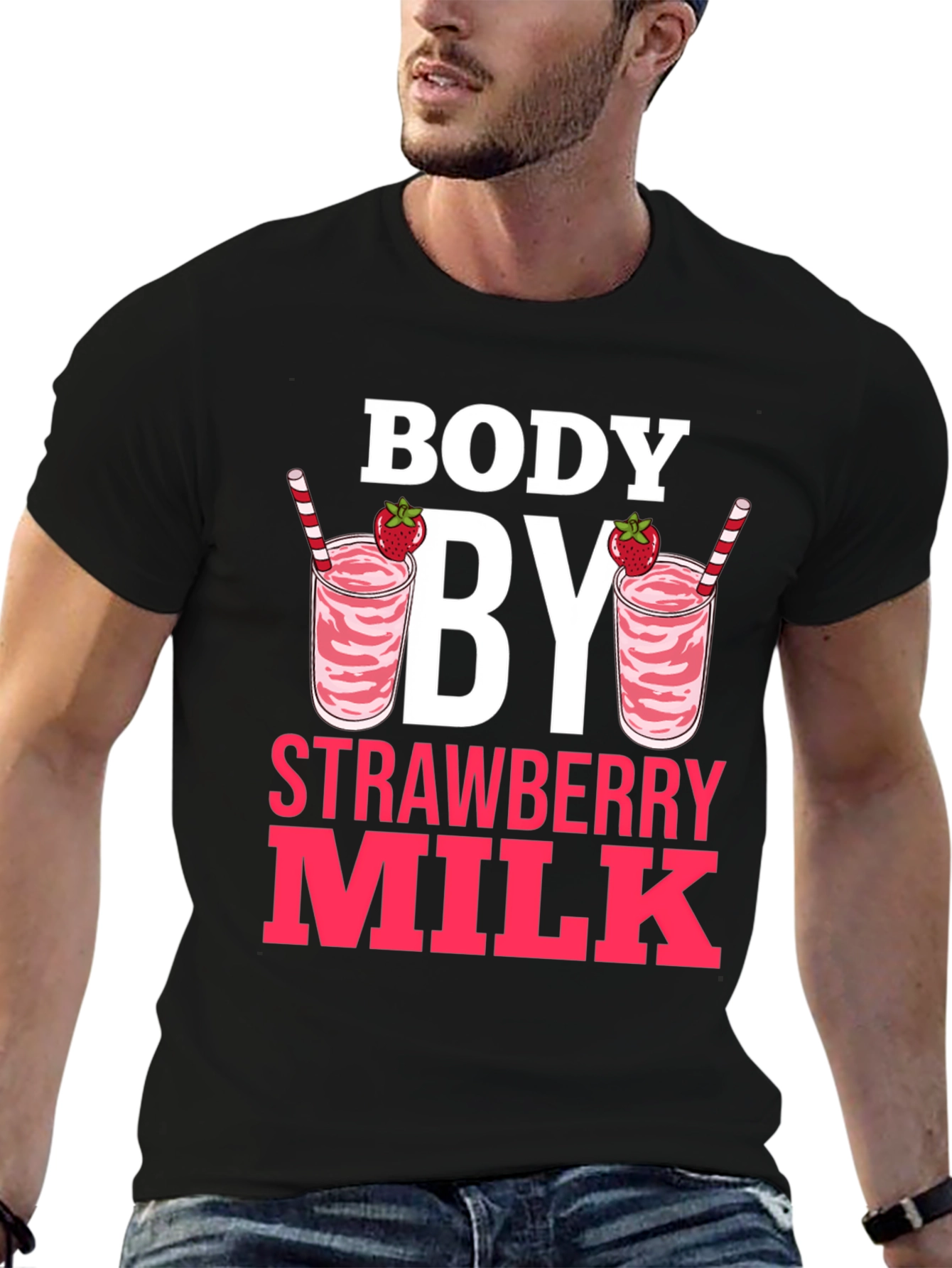 Body By Strawberry Milk Graphic Tee
