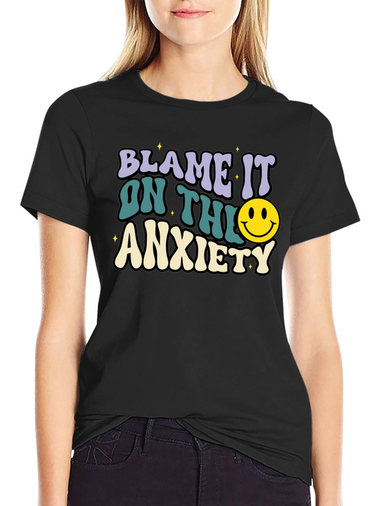 Blame It On Anxiety T-Shirt Retro Style