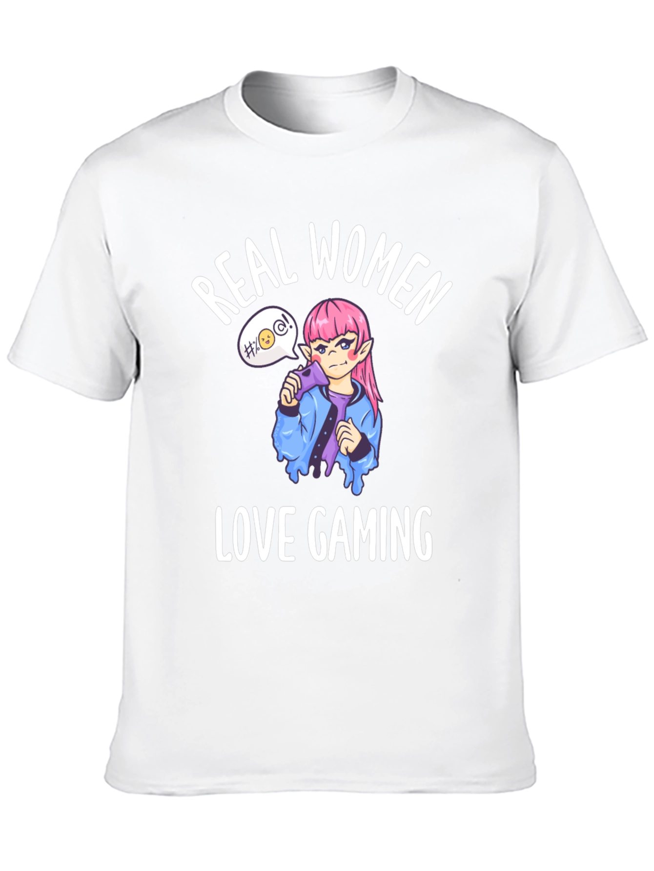 Real Women Love Gaming Black Graphic Tee