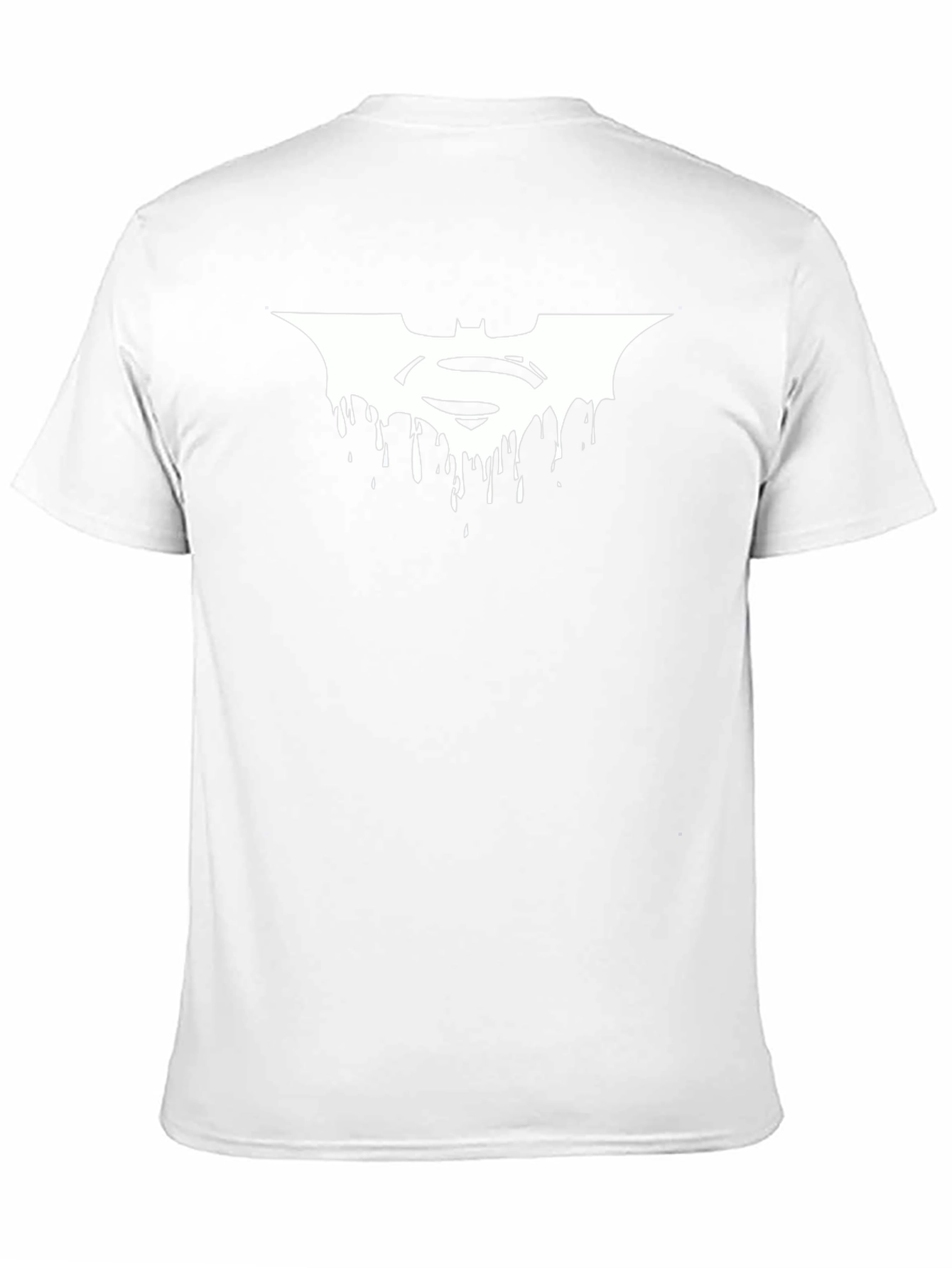 Batman Superman Dripping Logo Black T-Shirt