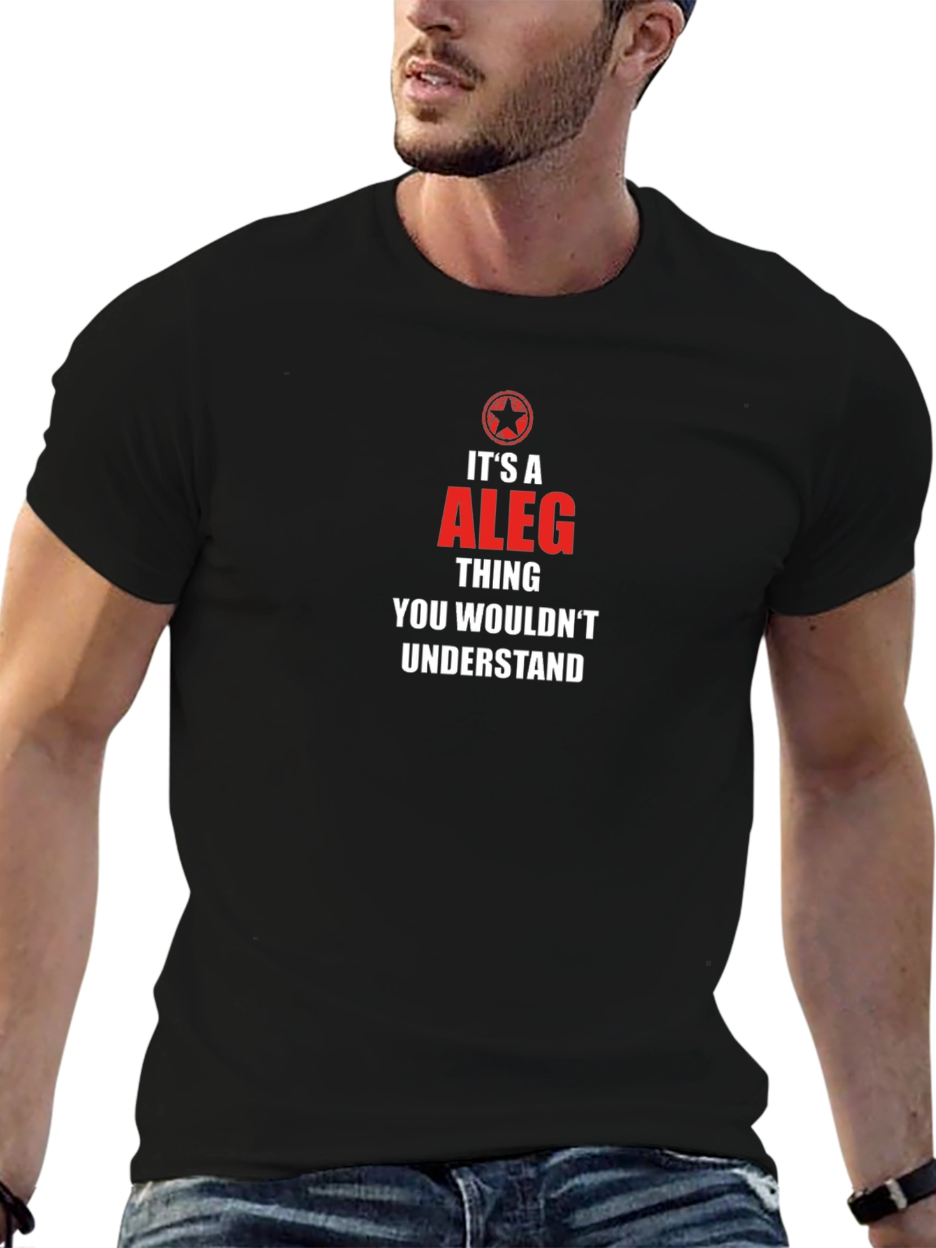 Its a Aleg Thing T-Shirt - Black Cotton Tee