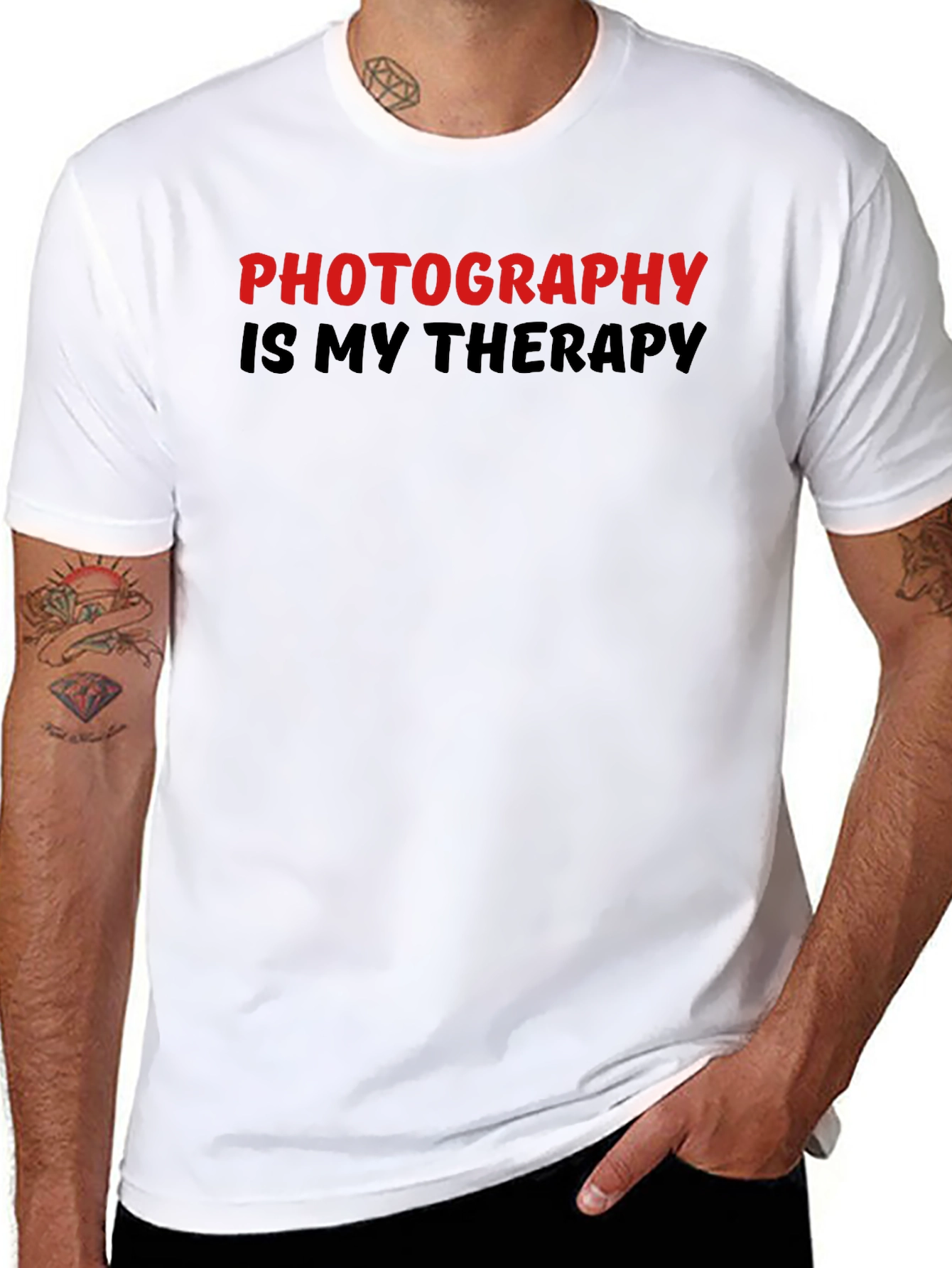 Photography Is My Therapy Graphic T-Shirt