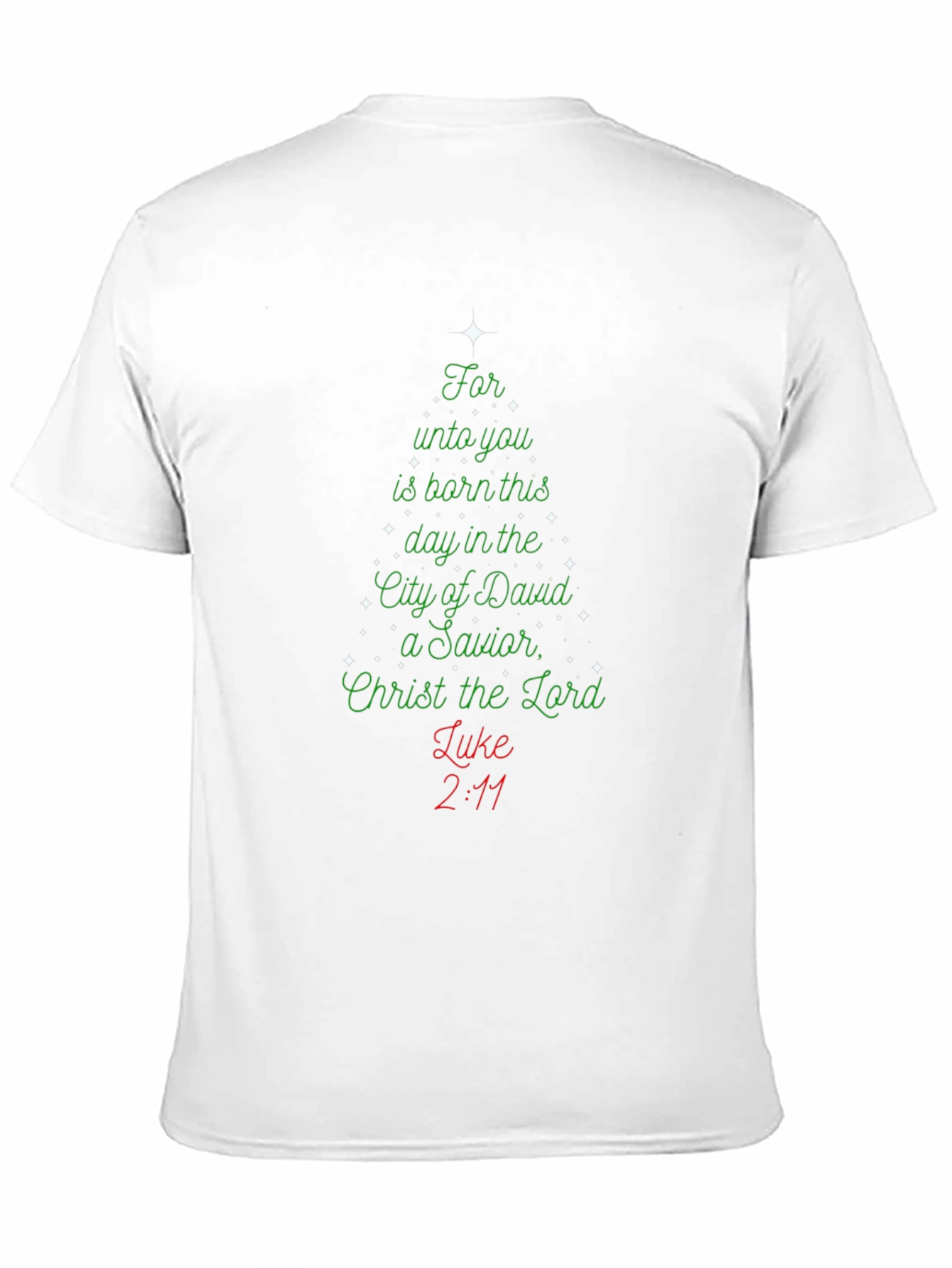 Christmas Scripture Black T-Shirt