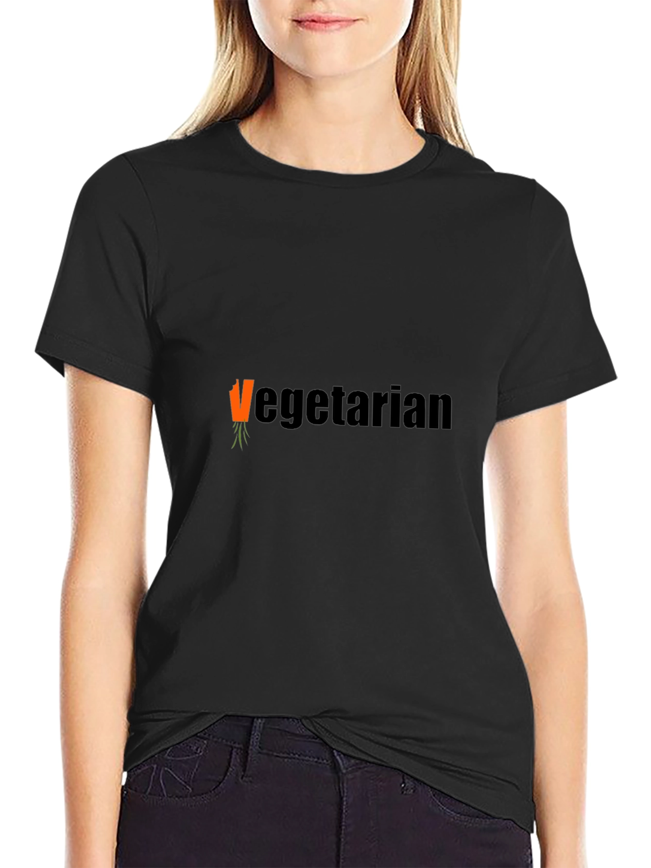 Vegetarian Carrot Graphic T-Shirt