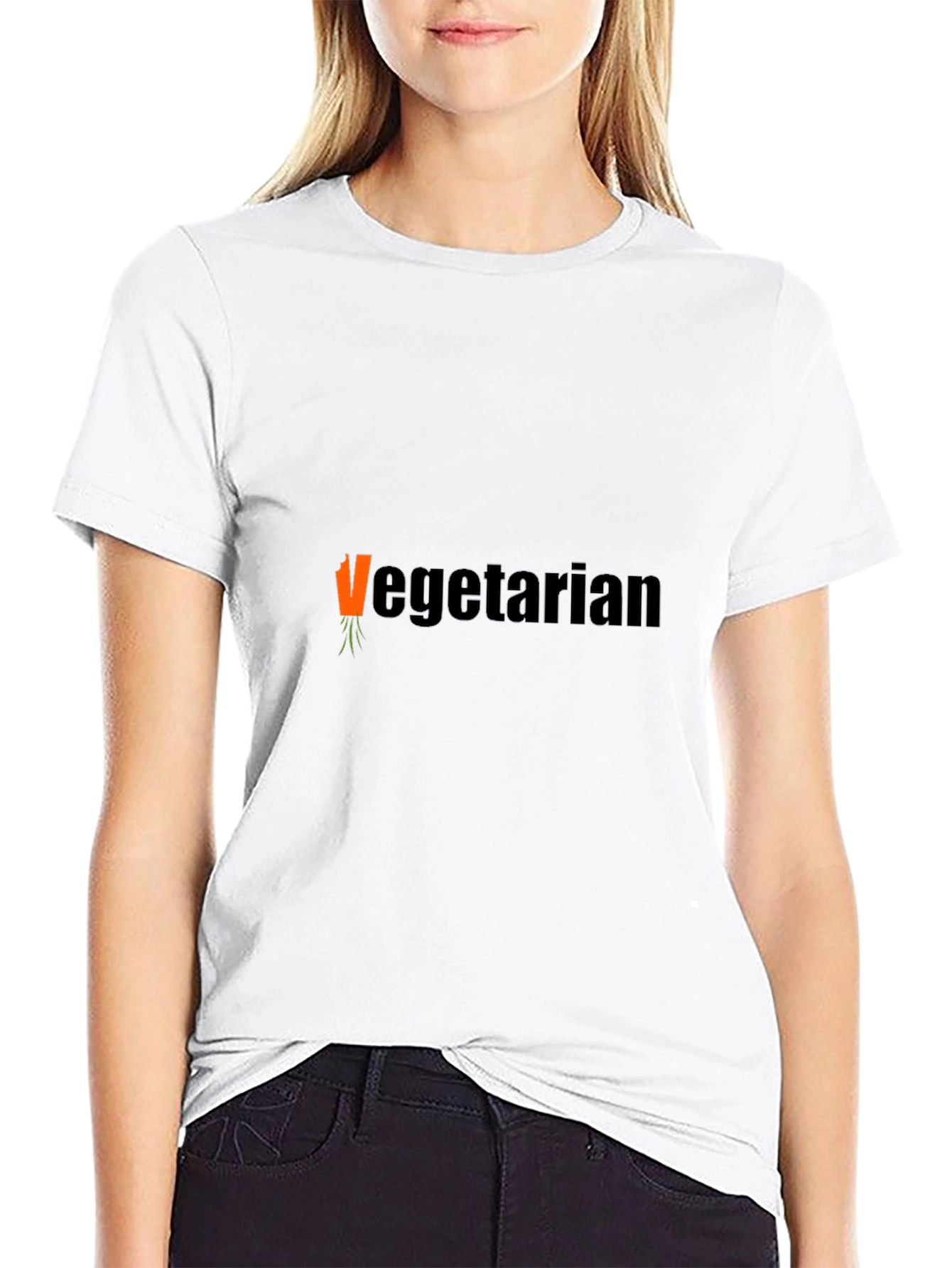 Vegetarian Carrot Graphic T-Shirt