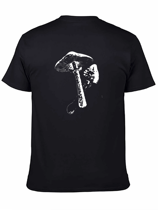 Black Mushroom Graphic Tee