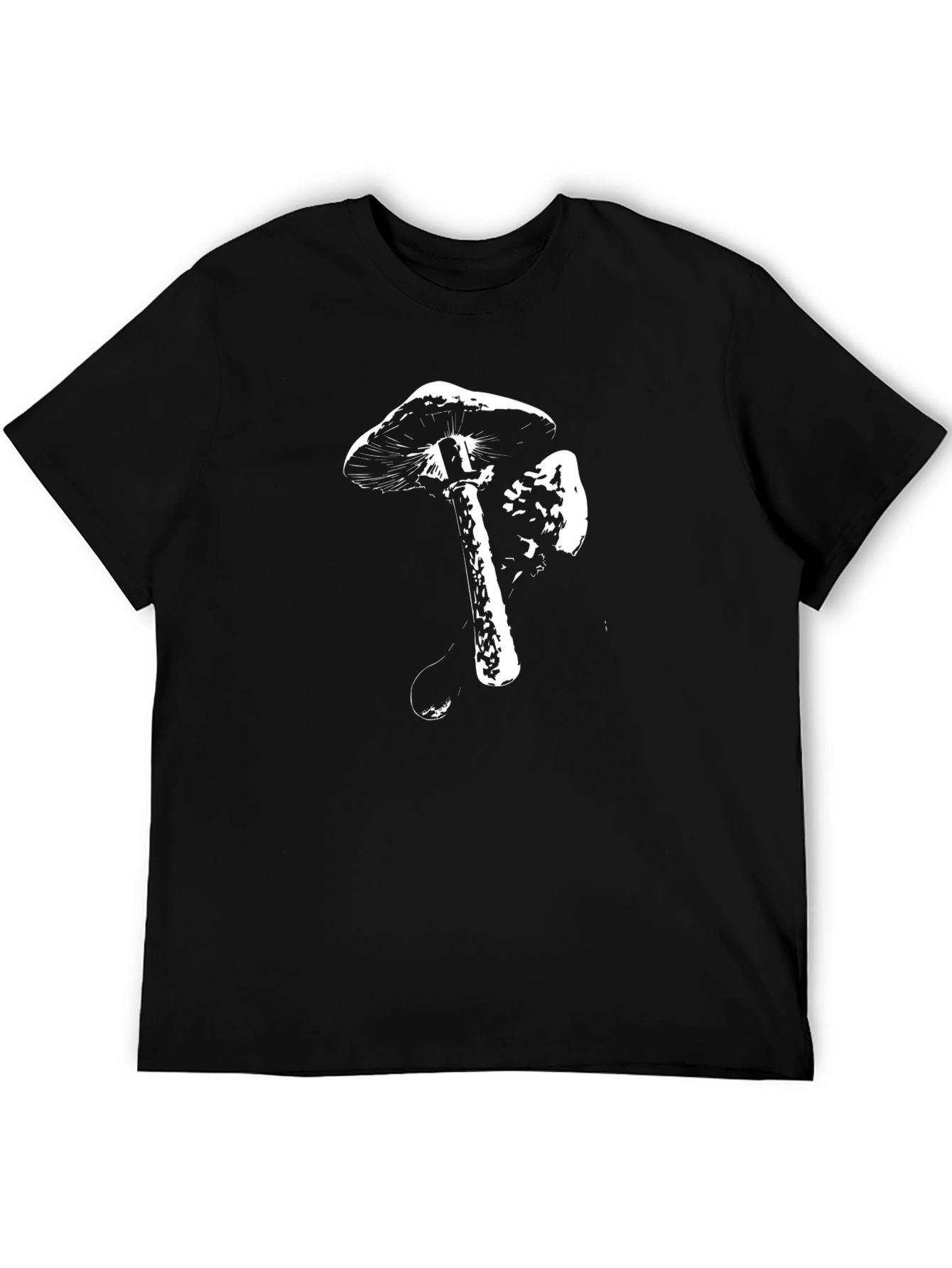 Black Mushroom Graphic Tee