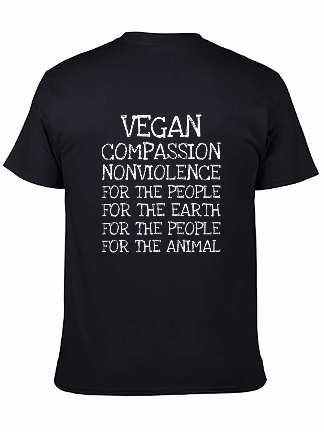 Vegan Compassion T-Shirt - Nonviolence Design