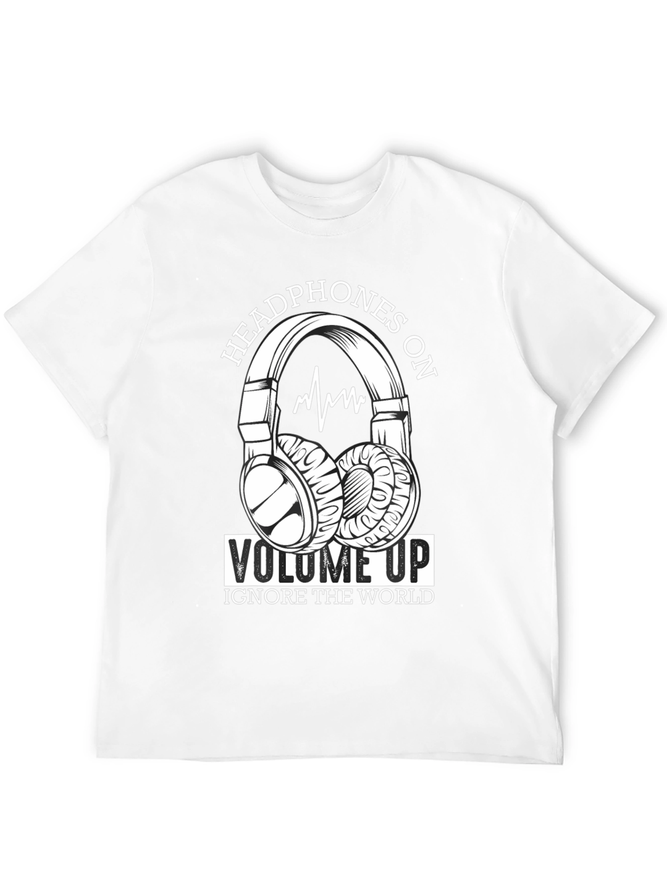 Headphones On Volume Up T-Shirt