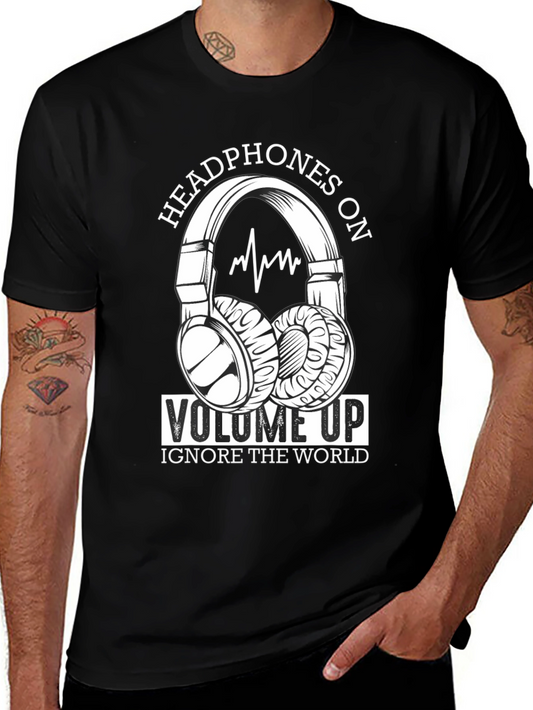 Headphones On Volume Up T-Shirt