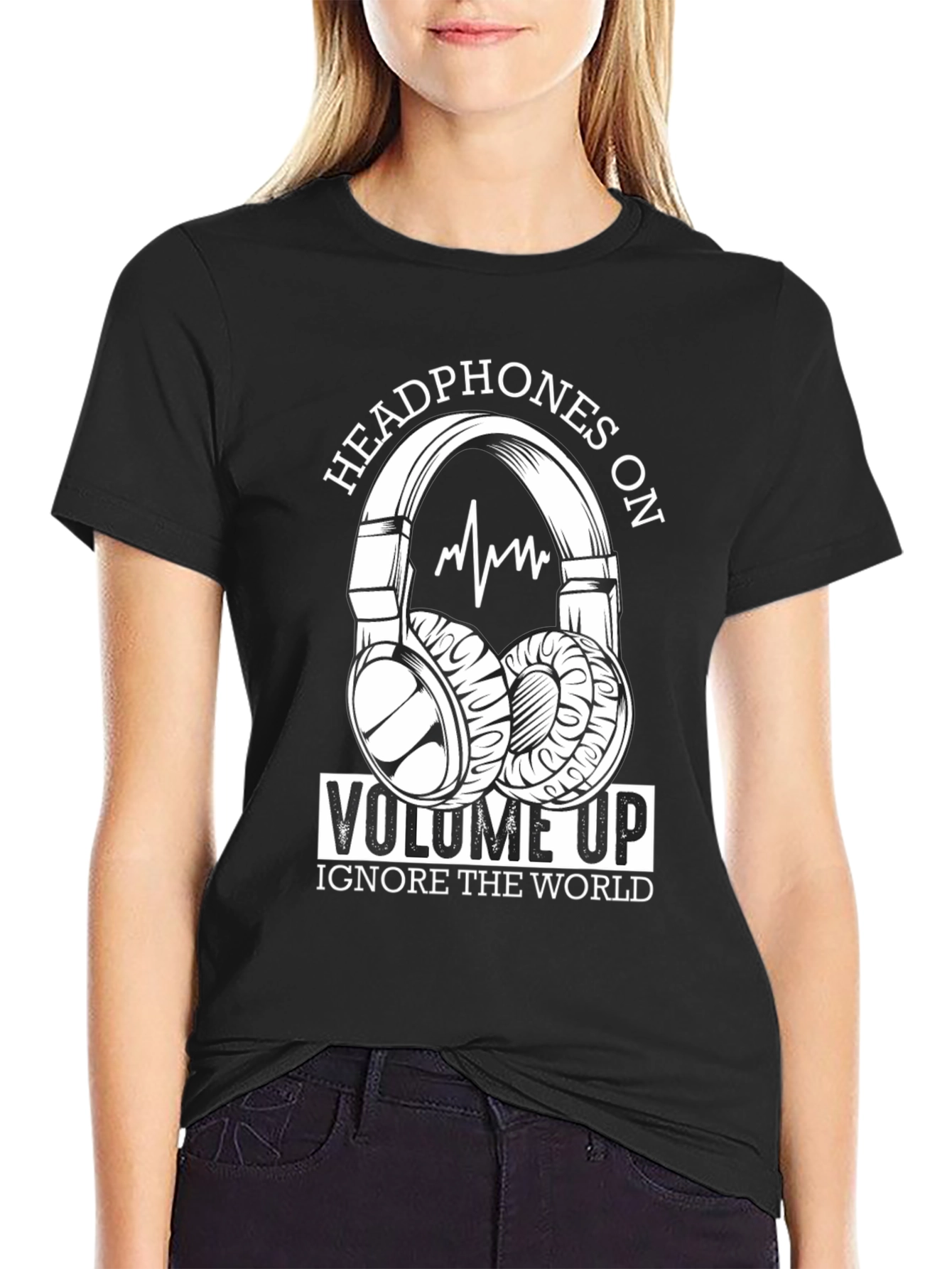 Headphones On Volume Up T-Shirt