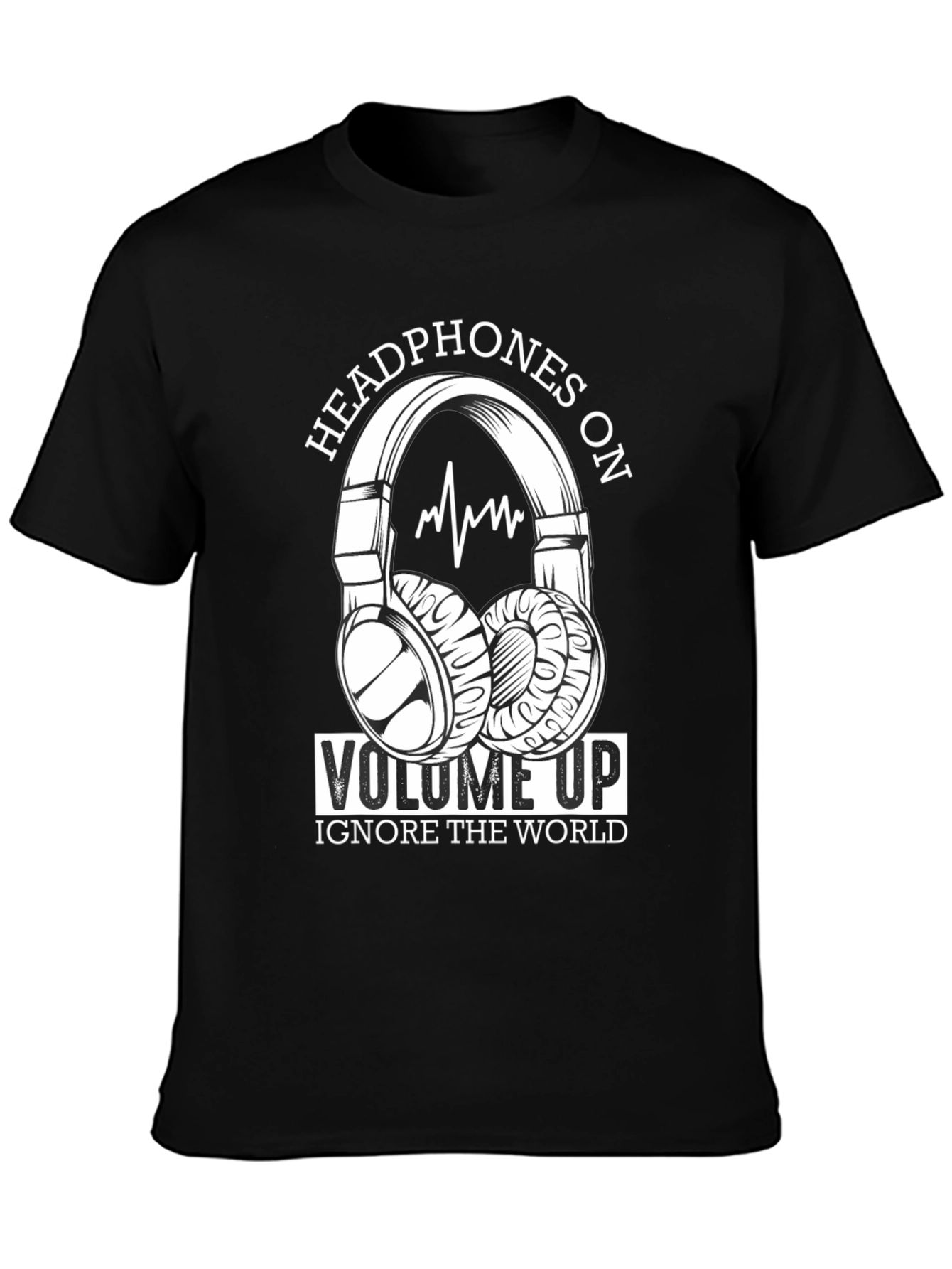 Headphones On Volume Up T-Shirt